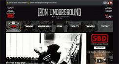 Desktop Screenshot of ironunderground.com.au